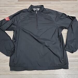 2008 OLYMPICS Coca Cola Pullover Size Large Black Beijing. 1/4 Zip Coke Jacket